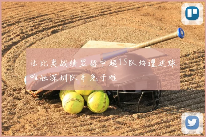 法比奥战绩显赫中超15队均遭进球唯独深圳队幸免于难