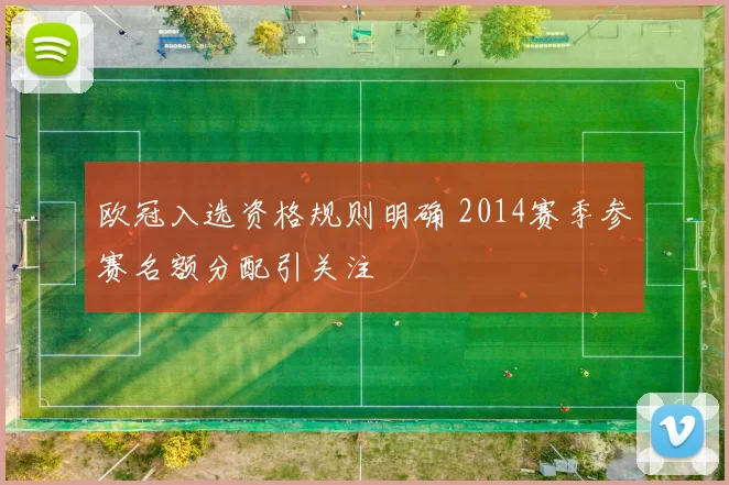 欧冠入选资格规则明确 2014赛季参赛名额分配引关注